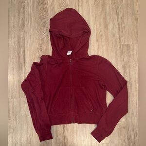 Women’s TNA Aritzia Burgundy Hoodie - Size Small